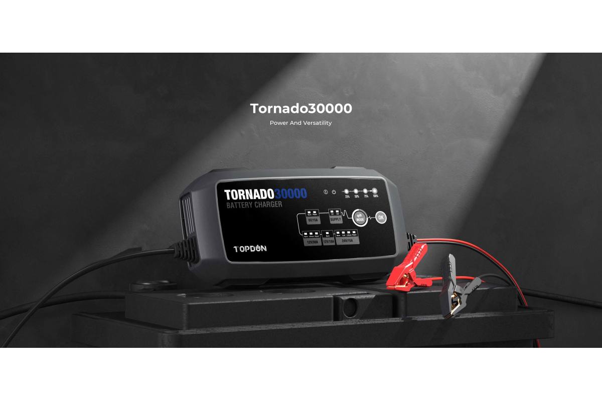 Έξυπνος Φορτιστής&Συντηρητής TOPDON T30000 6V&12V&24V 30A