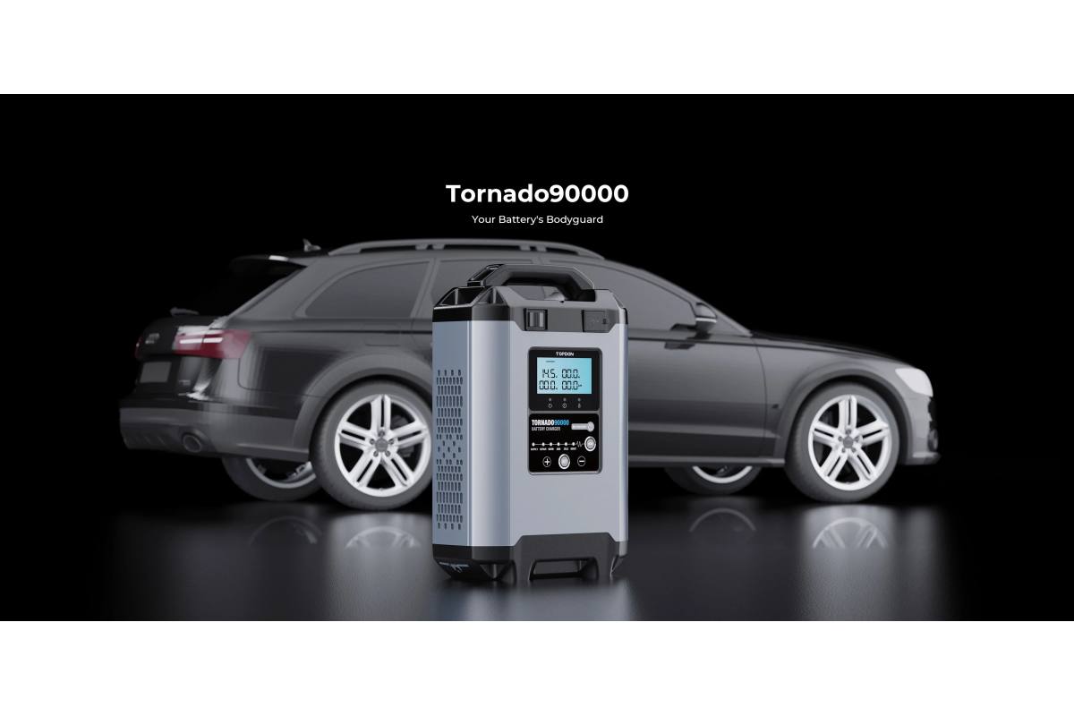 TORNADO 90000 Φορτιστής μπαταρίας 12V/24V & Σταθερό Τροφοδοτικό