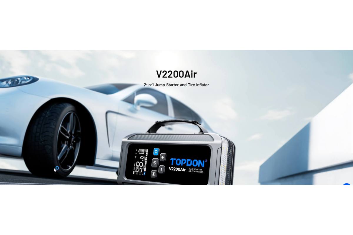 V2200Air 2-In-1 Εκκινητής & Αεροσυμπιεστής ελαστικών