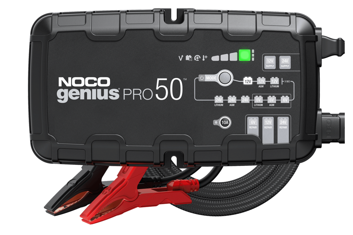 GENIUSPRO50 Έξυπνος φορτιστής μπαταρίας 6V/12V/24V 50A